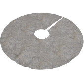 Metallgold-Messingchips Polyester Weihnachtsbaumdecke (Schrägansicht)