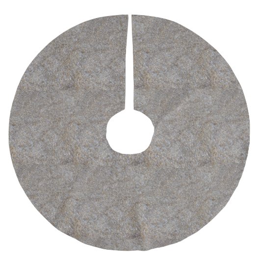 Metallgold-Messingchips Polyester Weihnachtsbaumdecke (Vorderseite)