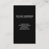 Metallgoldbearbeitung Visitenkarte (Rückseite)