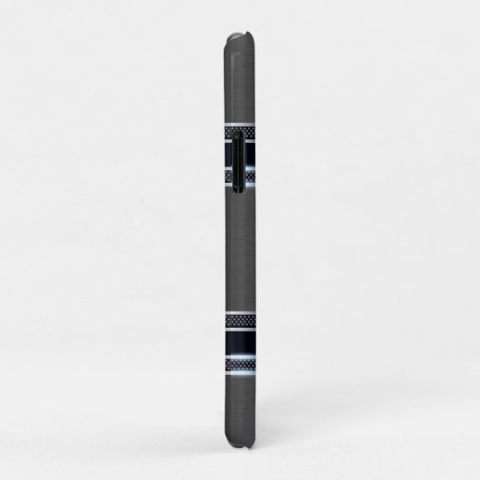 Metallgrau, industriell geometrisch Case-Mate iPhone hülle (Hinten/Rechts)