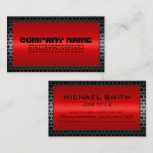 Metallgrenzbau Elegant Steel Look #24 Visitenkarte (Vorne/Hinten)