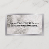 Metallgrenze | Marmor Visitenkarte (Rückseite)