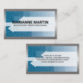 Metallgrenze | Technischer Hintergrund für Binärko Visitenkarte (Vorne/Hinten)