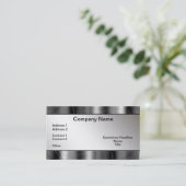 Metallgrenzen schauen berufliche Geschäfts-Karten Visitenkarte (Stehend Vorderseite)