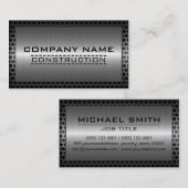 Metallgrenzenbau EleganSteel Look Visitenkarte (Vorne/Hinten)