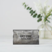 Metallgrenzgraue Begräbnis- Visitenkarte (Stehend Vorderseite)