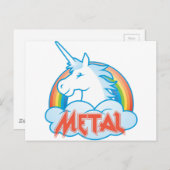 metallhaltig postkarte (Vorne/Hinten)