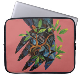 Metallhand-Wachsender-Baum-Laptop-Hülle Lemuel Lin Laptopschutzhülle