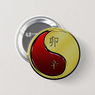 Metallhase Button