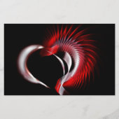 Metallherz Briefpapier (Vorderseite)