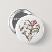Metallherz Button (Vorne & Hinten)