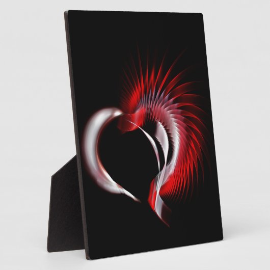 Metallherz Fotoplatte (Seite)