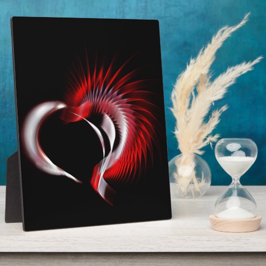 Metallherz Fotoplatte (Seite)