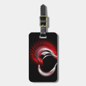 Metallherz Gepäckanhänger (Vorderseite vertikal)