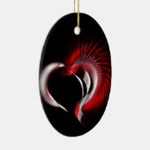 Metallherz Keramikornament (Rechts)