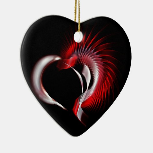 Metallherz Keramikornament (Rechts)