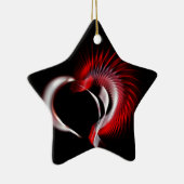 Metallherz Keramikornament (Rechts)