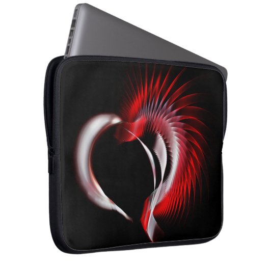 Metallherz Laptopschutzhülle (Vorne Rechts)