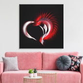 Metallherz Leinwanddruck (Insitu (Wohnzimmer))