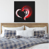 Metallherz Leinwanddruck (Insitu (Schlafzimmer))