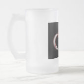 Metallherz Mattglas Bierglas (Links)