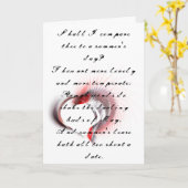 Metallherz mit Shakespeares Sonnet 18 Karte (Gelbe Blume)