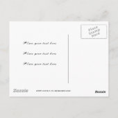 Metallherz mit Shakespeares Sonnet 18 Postkarte (Rückseite)