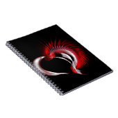 Metallherz Notizblock (Rechte Seite)