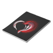Metallherz Notizblock (Rotiert)