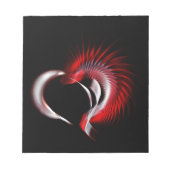 Metallherz Notizblock (Vorderseite)