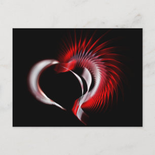 Metallherz Postkarte