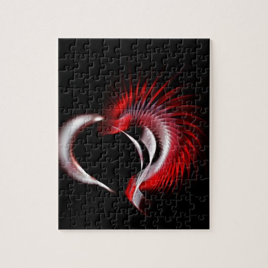 Metallherz Puzzle (Vertikal)