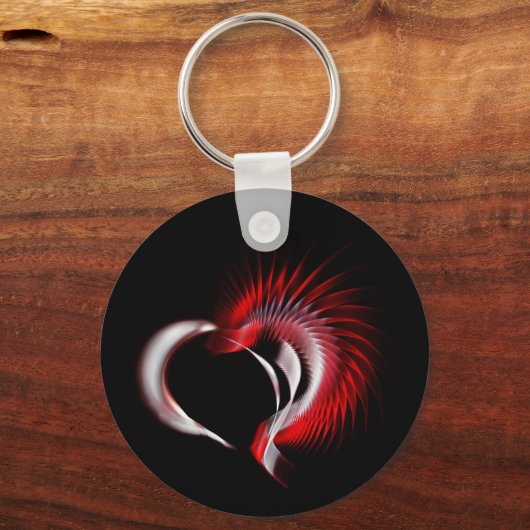 Metallherz Schlüsselanhänger (Vorderseite)