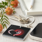 Metallherz Schlüsselanhänger (Vorderseite rechts)