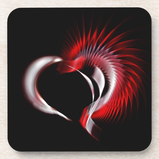 Metallherz Untersetzer (Vorderseite)