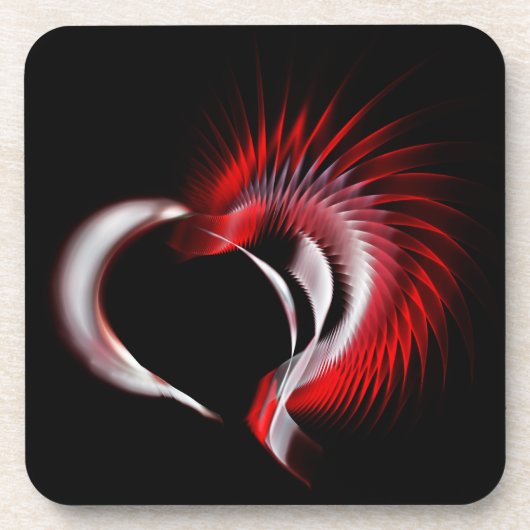 Metallherz Untersetzer (Vorderseite)