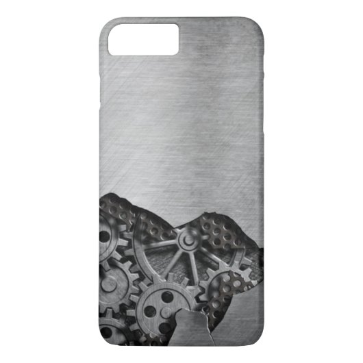 Metallhintergrund mit mechanischem Schaden Case-Mate iPhone Hülle (Rückseite)