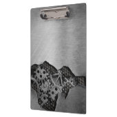 Metallhintergrund mit mechanischem Schaden Klemmbrett (Links)