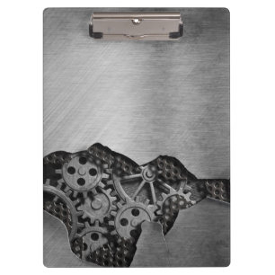 Metallhintergrund mit mechanischem Schaden Klemmbrett