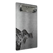 Metallhintergrund mit mechanischem Schaden Mini Klemmbrett (Schrägansicht)
