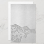 Metallhintergrund mit mechanischer Beschädigung Briefpapier (Vorne/Hinten)