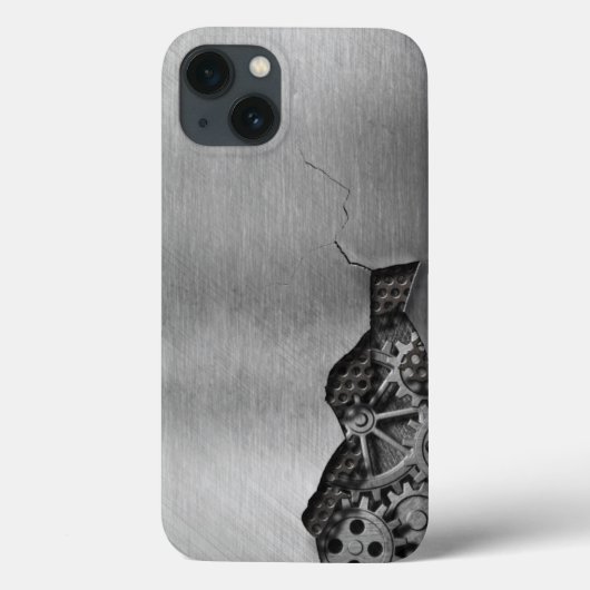 Metallhintergrund mit mechanischer Beschädigung Case-Mate iPhone Hülle (Rückseite)
