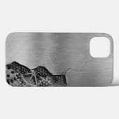 Metallhintergrund mit mechanischer Beschädigung Case-Mate iPhone Hülle (Rückseite (Horizontal))