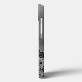 Metallhintergrund mit mechanischer Beschädigung Case-Mate iPhone Hülle (Rückseite / Links)