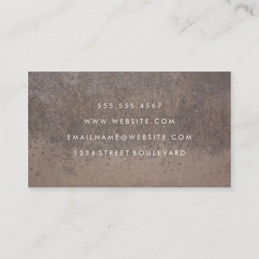 Metallhintergrund Visitenkarte (Rückseite)