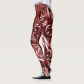 Metallic Abstract 101 Deep Pink Leggings (Links)