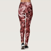 Metallic Abstract 101 Deep Pink Leggings (Rückseite)