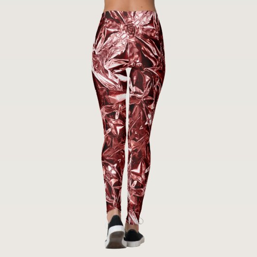 Metallic Abstract 101 Deep Pink Leggings (Rückseite)