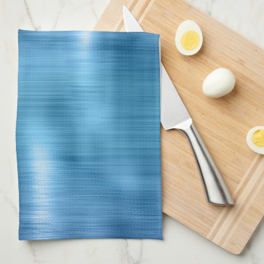 Metallic Aqua Blue Geschirrtuch (Viertel Falte)