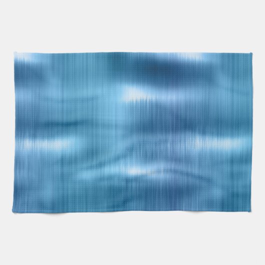 Metallic Aqua Blue Geschirrtuch (Horizontal)